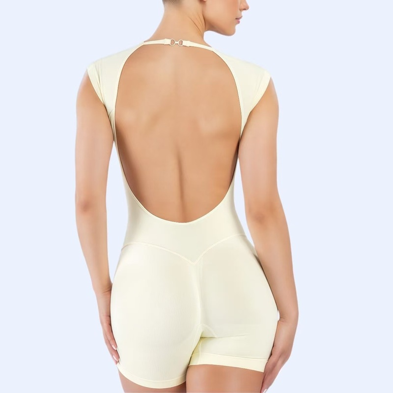 Pilates Yoga Wear - HISTELLO Impact Short Sleeve One Piece