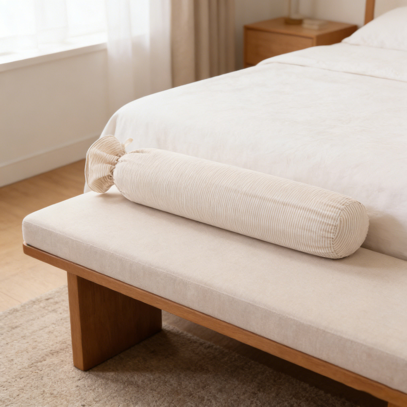 Bolster Cushion Round - Sleep Bolster Pillow Cover Cylinder Shape