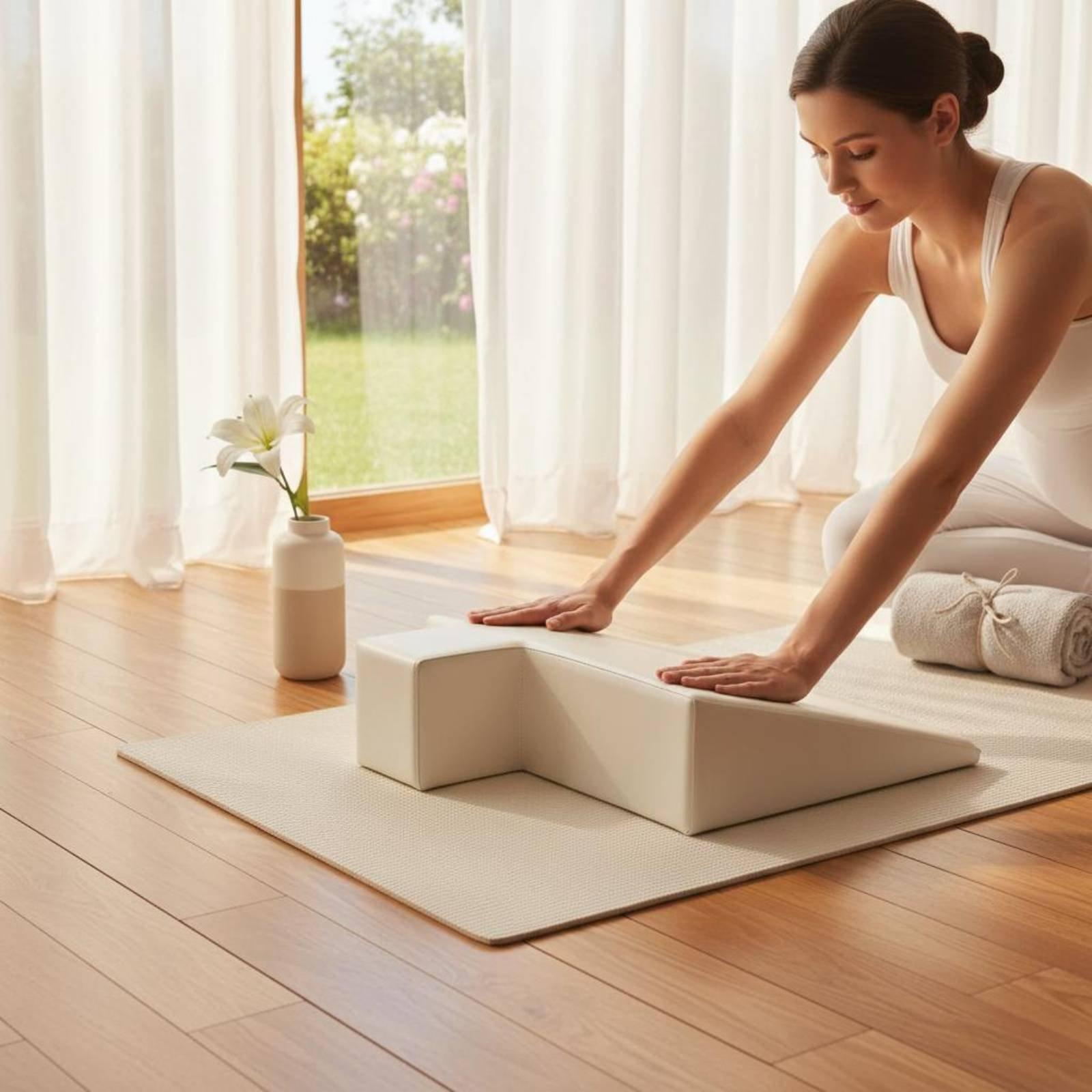 Pilates & Yoga With Katja Youtube - Maternity Support Cushion Dense Foam Exercise