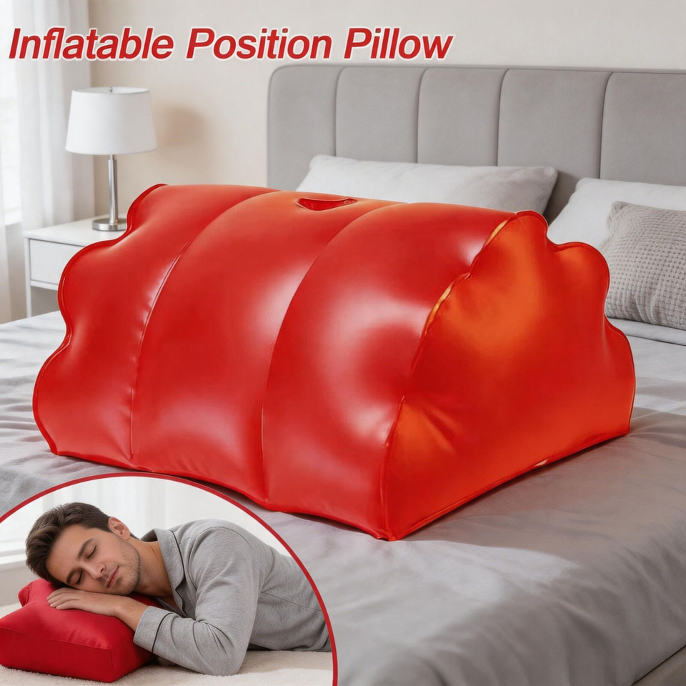 PU Leather Inflatable Pillow H - огляд і ціна Bolster Cushion Round