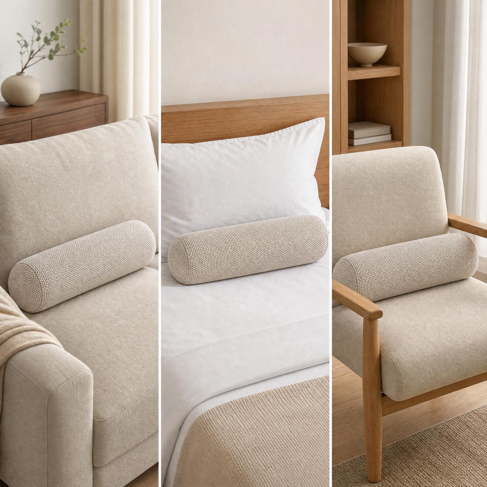 Long Memory Foam Bolster Pillo - огляд і ціна Bolster Cushion Round