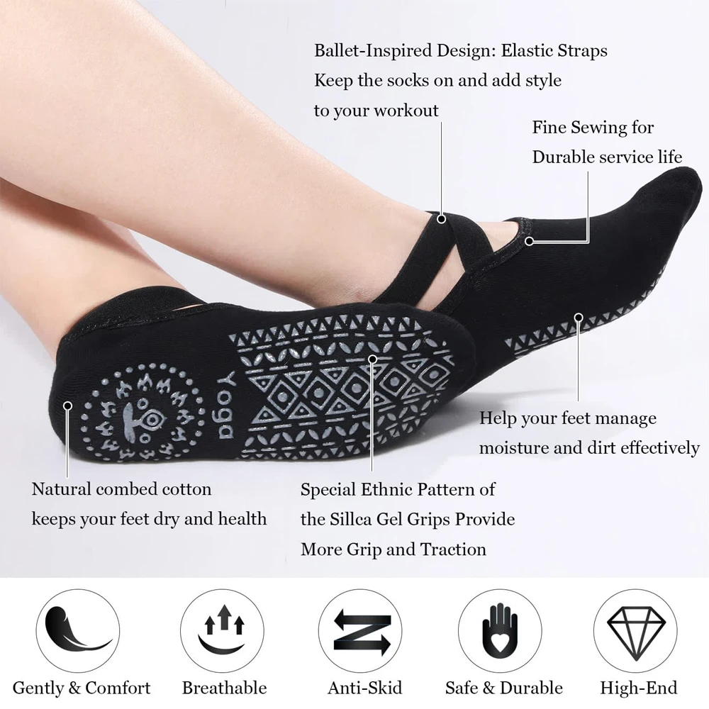 1Pair Yoga Socks for Women Non - огляд і ціна Pilates Yoga Ballet