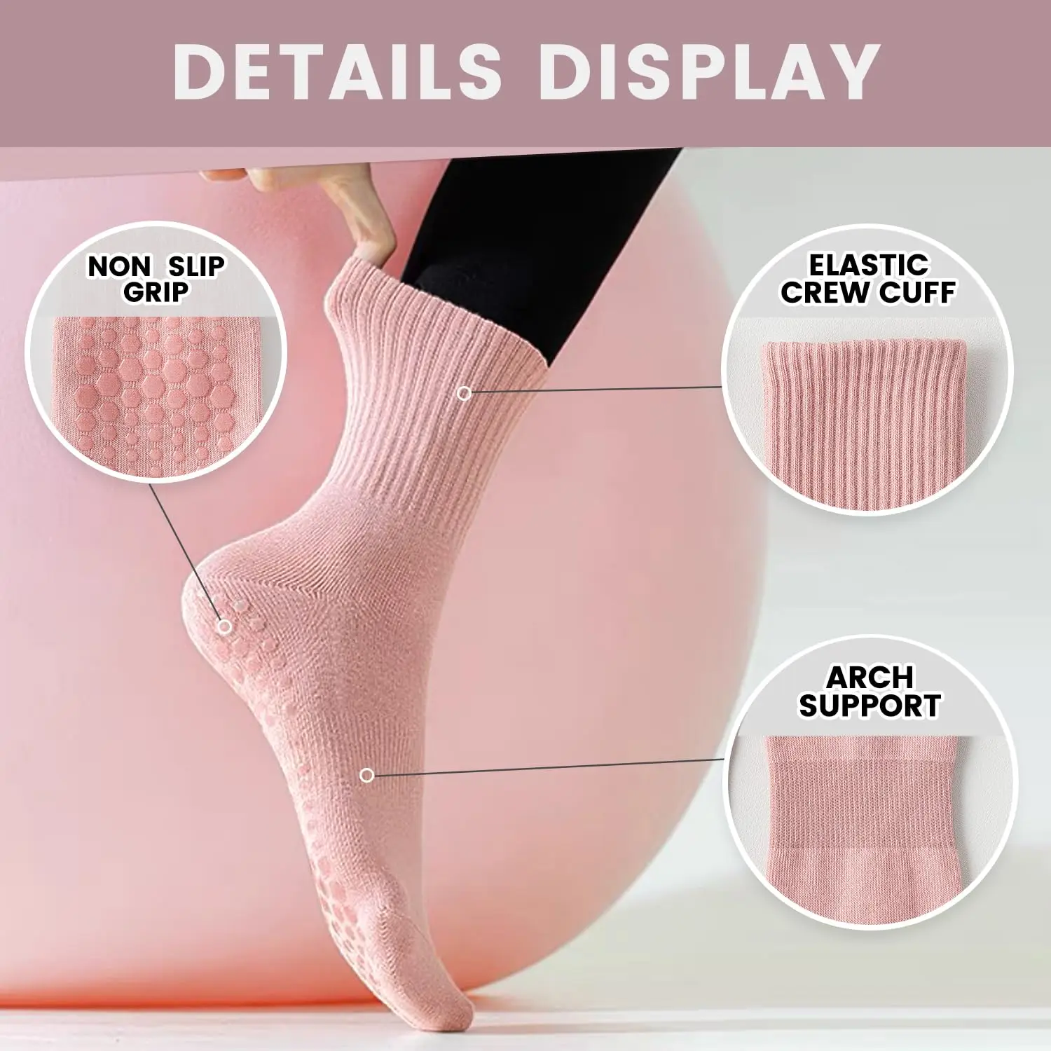 4 pairs of women's yoga socks, - огляд і ціна Pilates & Yoga With Katja Youtube