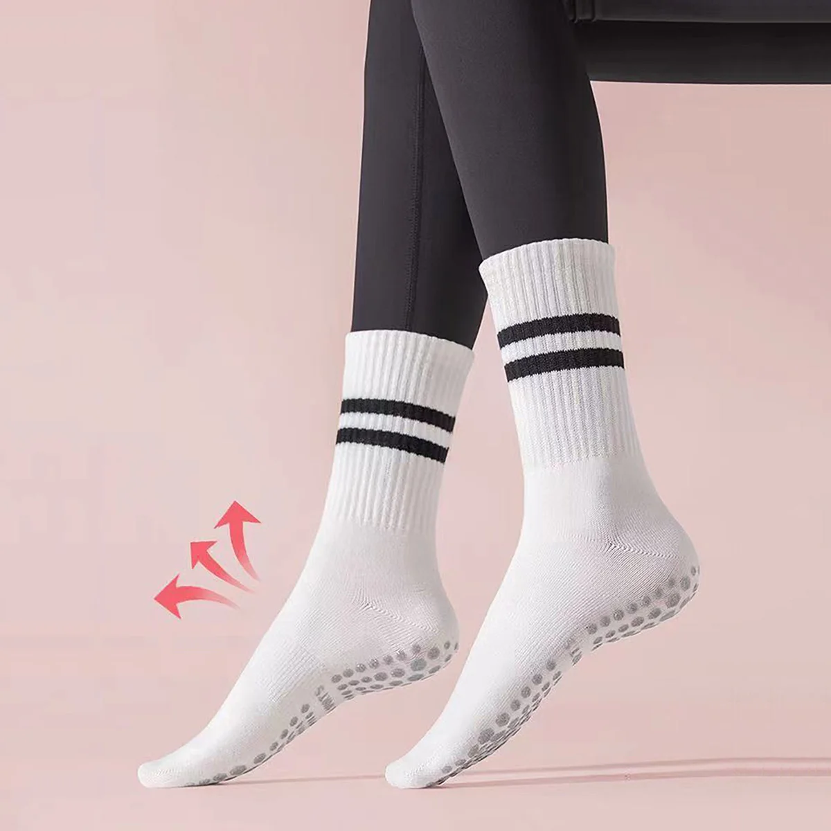 3 Pairs Long Yoga Socks with G - огляд і ціна Pilates Yoga Youtube