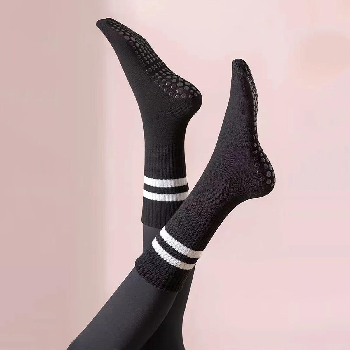 3 Pairs Long Yoga Socks with G - огляд і ціна Pilates Yoga Youtube