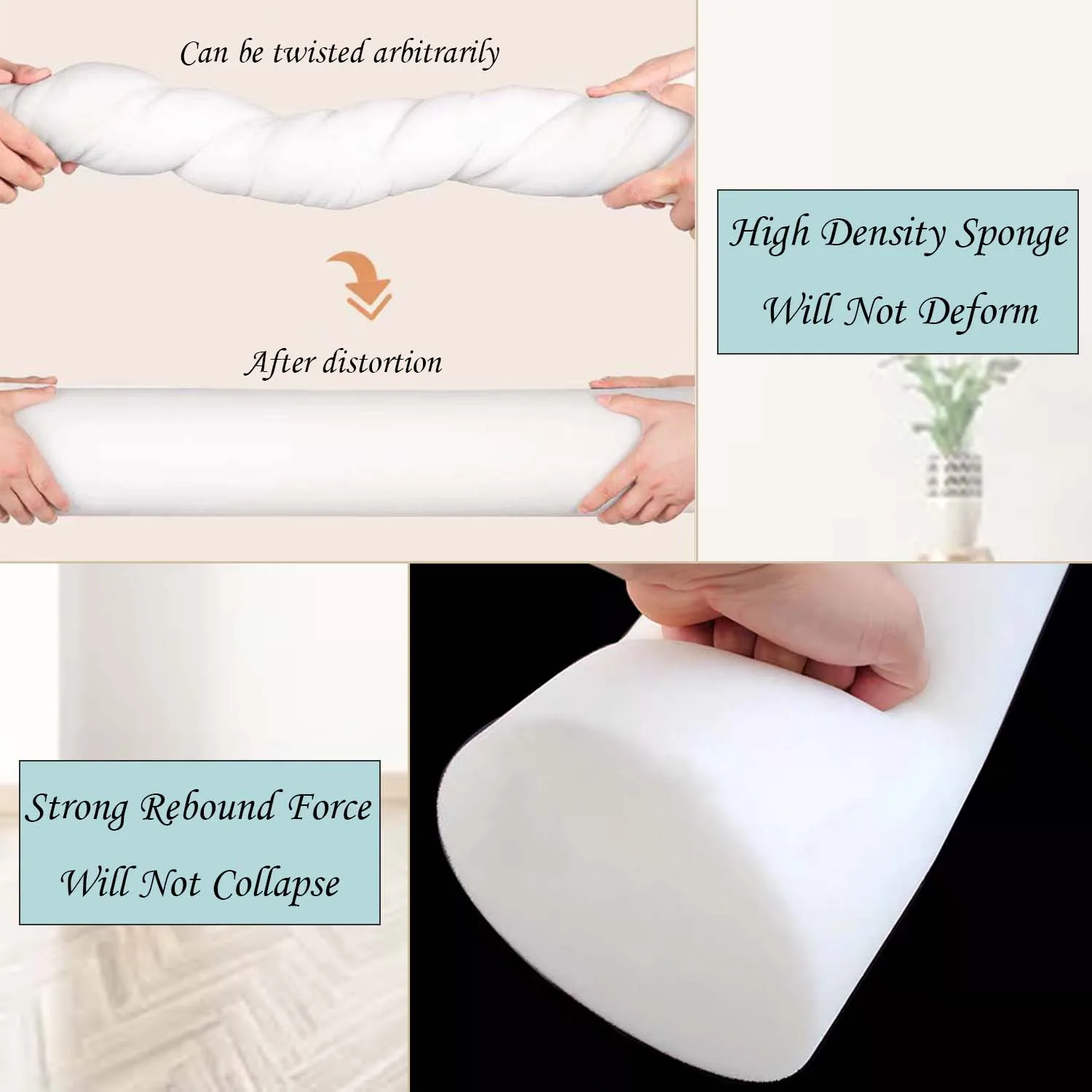 10cm Diameters Linen Cylinder  - огляд і ціна Bolster Cushion Round