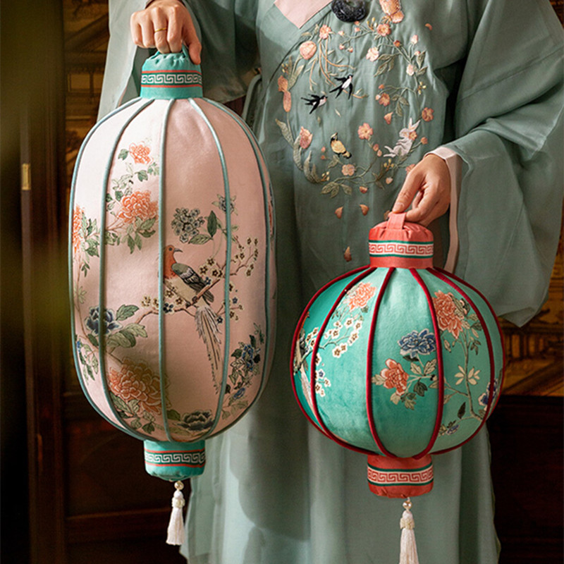 Lantern Pillow New Chinese Flo - огляд і ціна Bolster Cushion Round