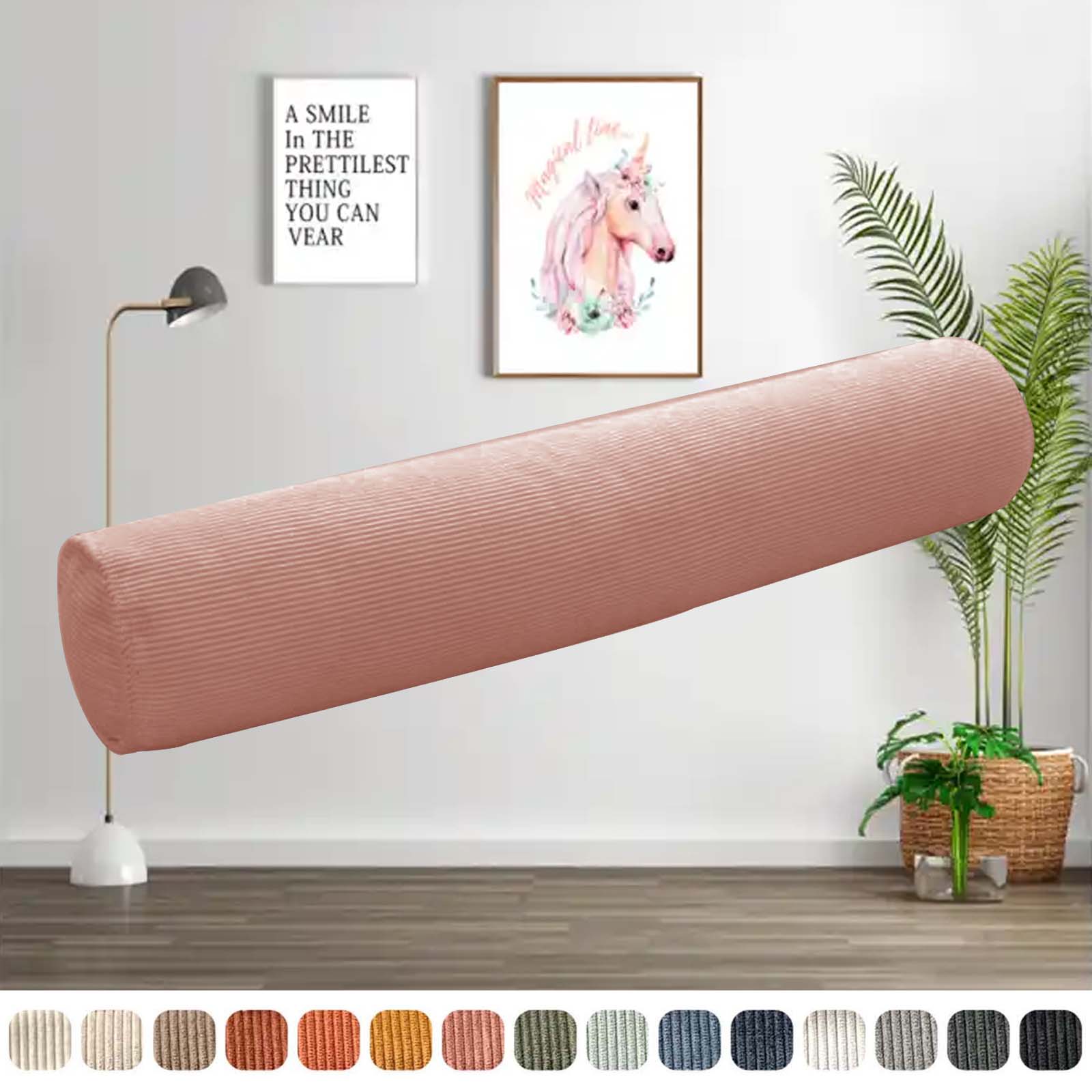 Long Round Pillow Corduroy Cyl - огляд і ціна Bolster Cushion Round