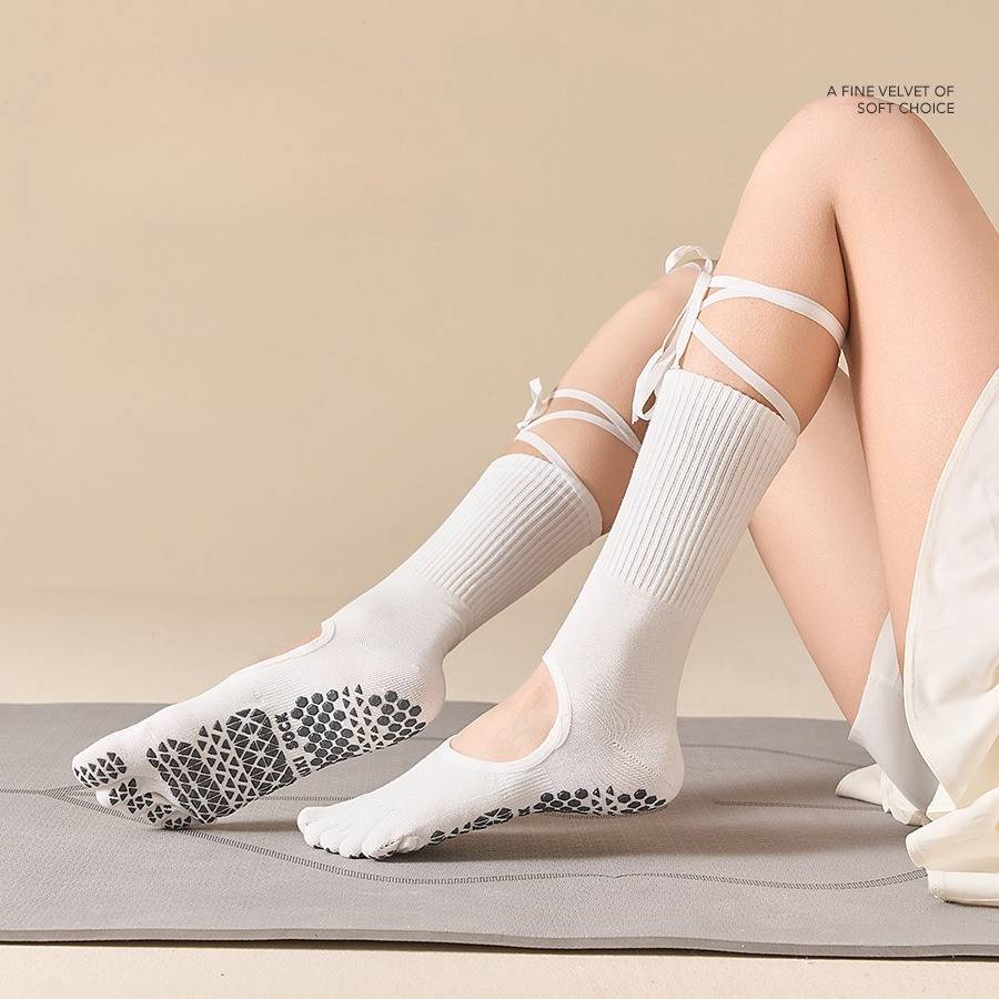 Women's Lace-Up Grip Yoga Sock - огляд і ціна Pilates Yoga Youtube